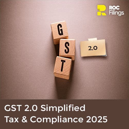 Illustration of GST 2.0 reform showcasing new GST rates, compliance simplification, and benefits for businesses and consumers in India